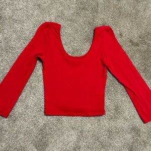 Red Crop Top